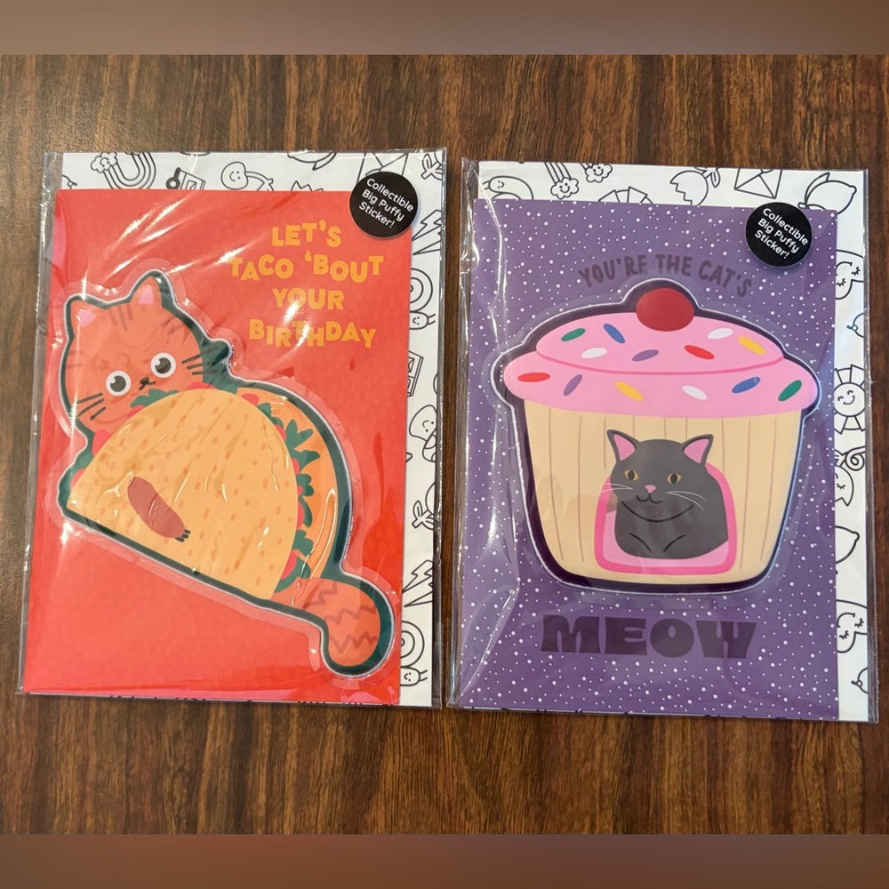 FREE WITH BUNDLE Pipsticks Cat-Themed Greeting Cards Set